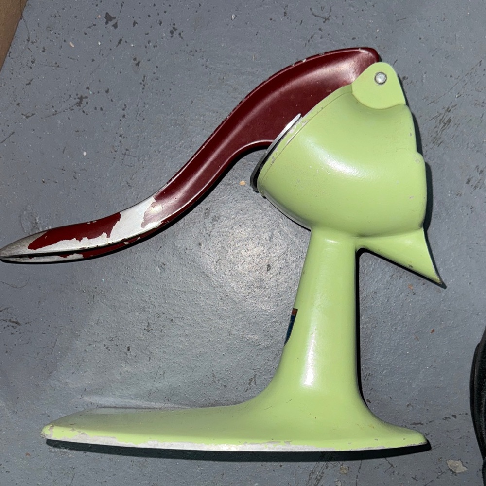 1950'S VINTAGE RETRO Lime Green Hand Juicer West Germany